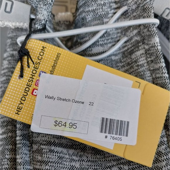 Nwt Hey Dude Wally Stretch Ozone 22 Men's Gray Slip On Loafer Shoes Size 13 - Picture 11 of 12